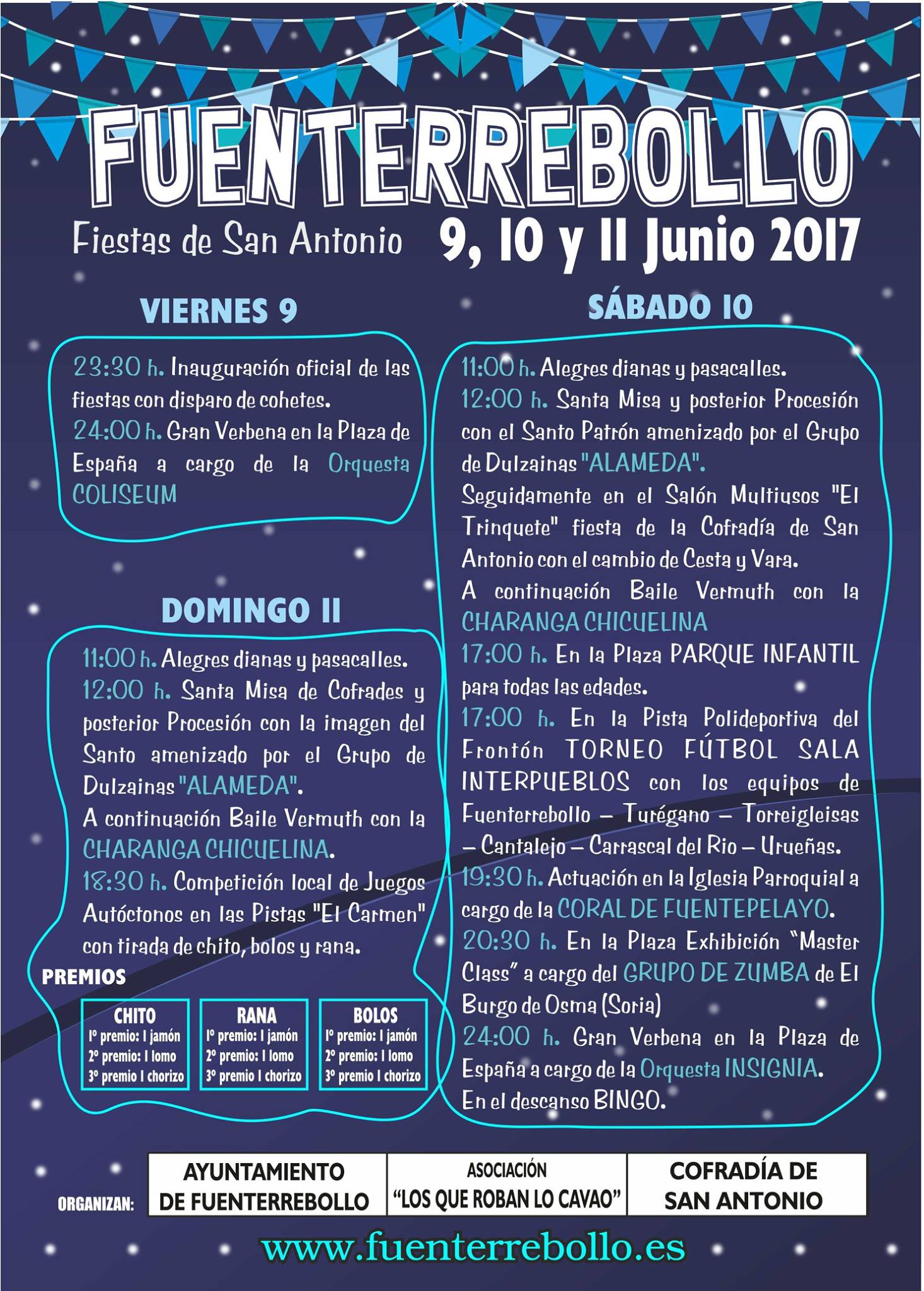 Fiestas en honor a San Antonio 2017 Fuenterrebollo
